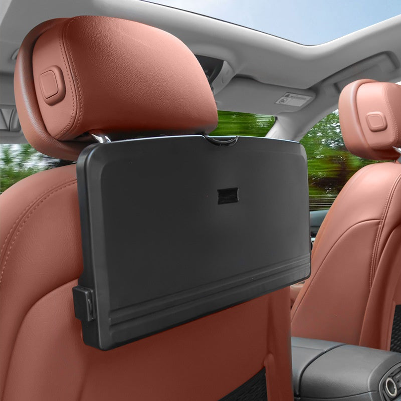 طاولة سيارة خلفية قابلة للطي متعددة الاستخدامات – حامل أكواب ومنظم مقعد خلفي بتصميم عملي ومتين